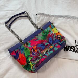 Love Moschino Jungle Print Purse Shoulder Bag Multicolor